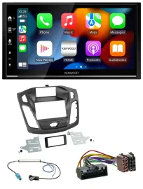 Kenwood DAB USB Bluetooth 2DIN MP3 Autoradio für Ford Focus (2011-2014)