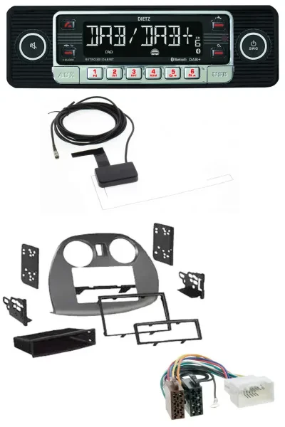 Dietz DAB Bluetooth USB MP3 Autoradio für Mitsubishi Eclipse 4G 2005-2012