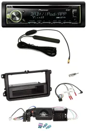 Автомагнитола Pioneer CD/MP3/USB, DAB, совместима с кнопками на руле, для VW Passat, Polo, Scirocco, Sharan