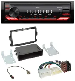 JVC Bluetooth USB DAB MP3 Autoradio für Dacia Dokker, Duster, Logan