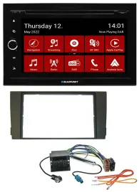 Blaupunkt MP3 DVD Bluetooth DAB 2DIN USB Autoradio für Audi A6 01-05 C5 Quadlock