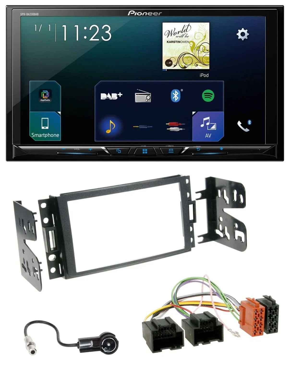 Pioneer MP3 Bluetooth USB 2DIN DAB Autoradio für Chevrolet Corvette Uplander 05-