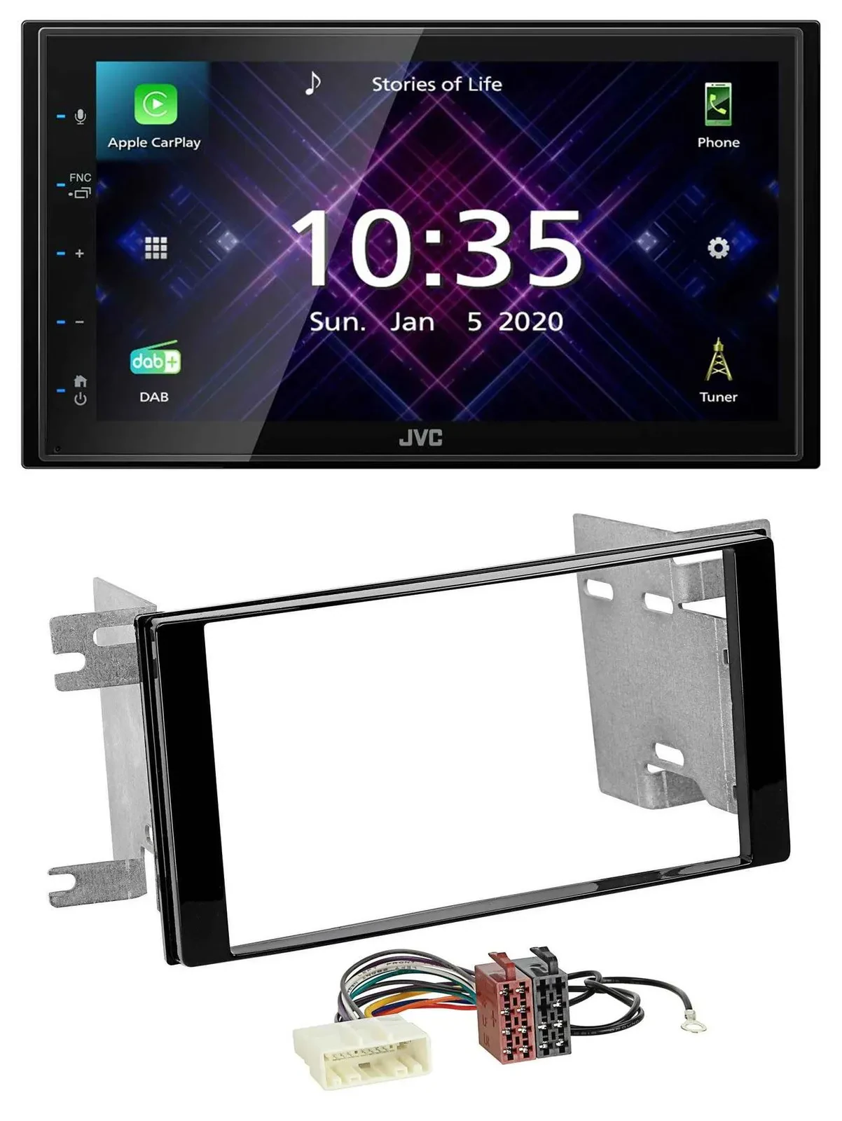 JVC DAB 2DIN MP3 Bluetooth USB Autoradio für Subaru Impreza Forester 07-12