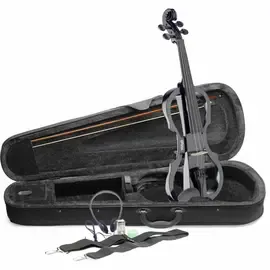 STAGG EVN-X-4/4 BK Silent Violin Set in schwarz