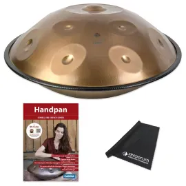 Sela SEHP202 Harmony Handpan D-Amara Edelstahl mit Lehrbuch und Tuch