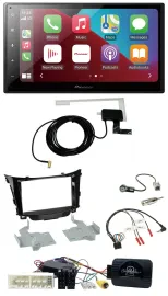 Автомагнитола для Hyundai i30 (с 2017) Pioneer 2DIN, USB, Bluetooth, DAB, поддержка управления на руле