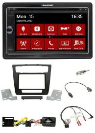Blaupunkt TMC USB Lenkrad Bluetooth DAB 2DIN Navigation für BMW 1er aut. Klima E