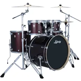 Ludwig Evolution 5-Piece Drum Set With Zildjian I Series Cymbals Caramel Sparkle
