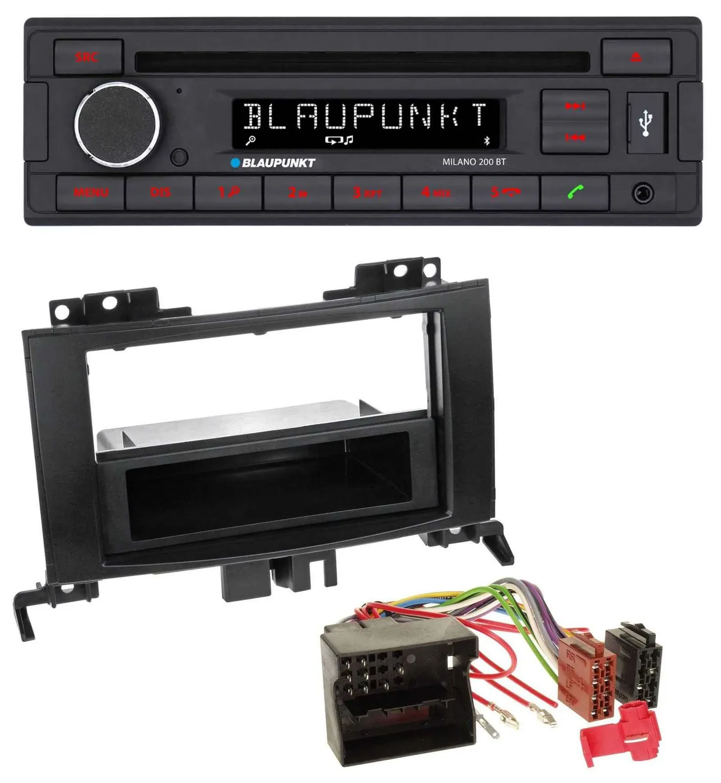 Blaupunkt MP3 USB CD Bluetooth AUX Autoradio für Mercedes Sprinter ab 06 Rubbert