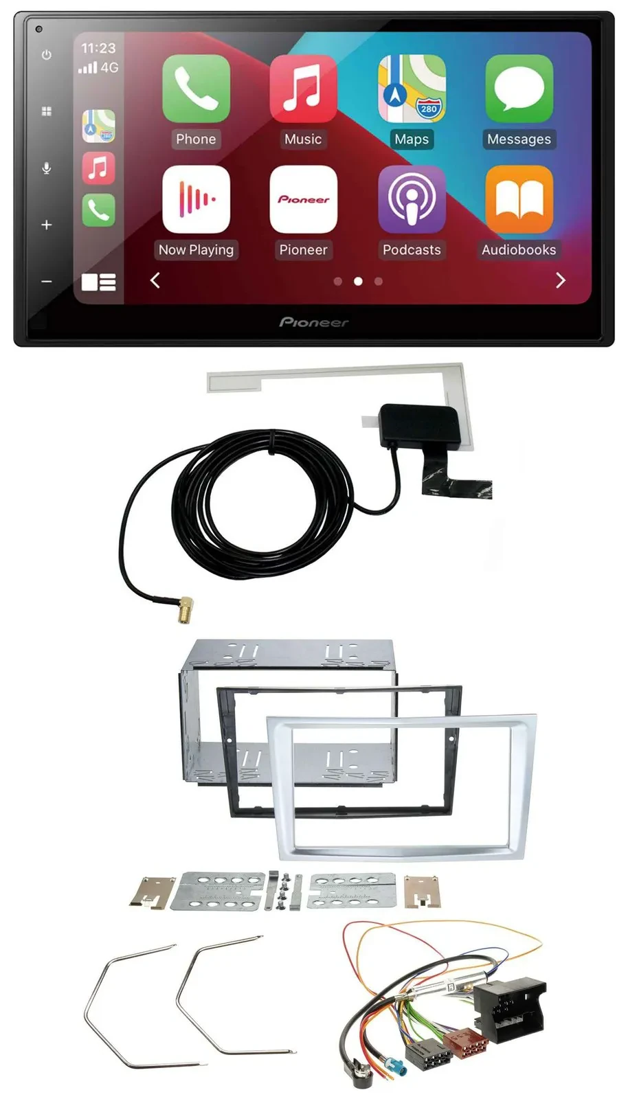 Pioneer USB Bluetooth DAB MP3 2DIN Autoradio für Opel Astra H Zafira B Corsa D m