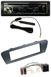 Автомагнитола Pioneer для Renault Scenic (с 2009), CD, MP3, USB, DAB, AUX, серый