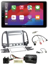 Pioneer Lenkrad USB DAB Bluetooth 2DIN Autoradio für Hyundai Santa Fe 4 Schalter