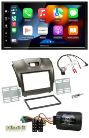 Автомагнитола для Isuzu D-Max (с 2012) Kenwood 2-DIN, DAB, USB, Bluetooth, серый, поддержка кнопок на руле