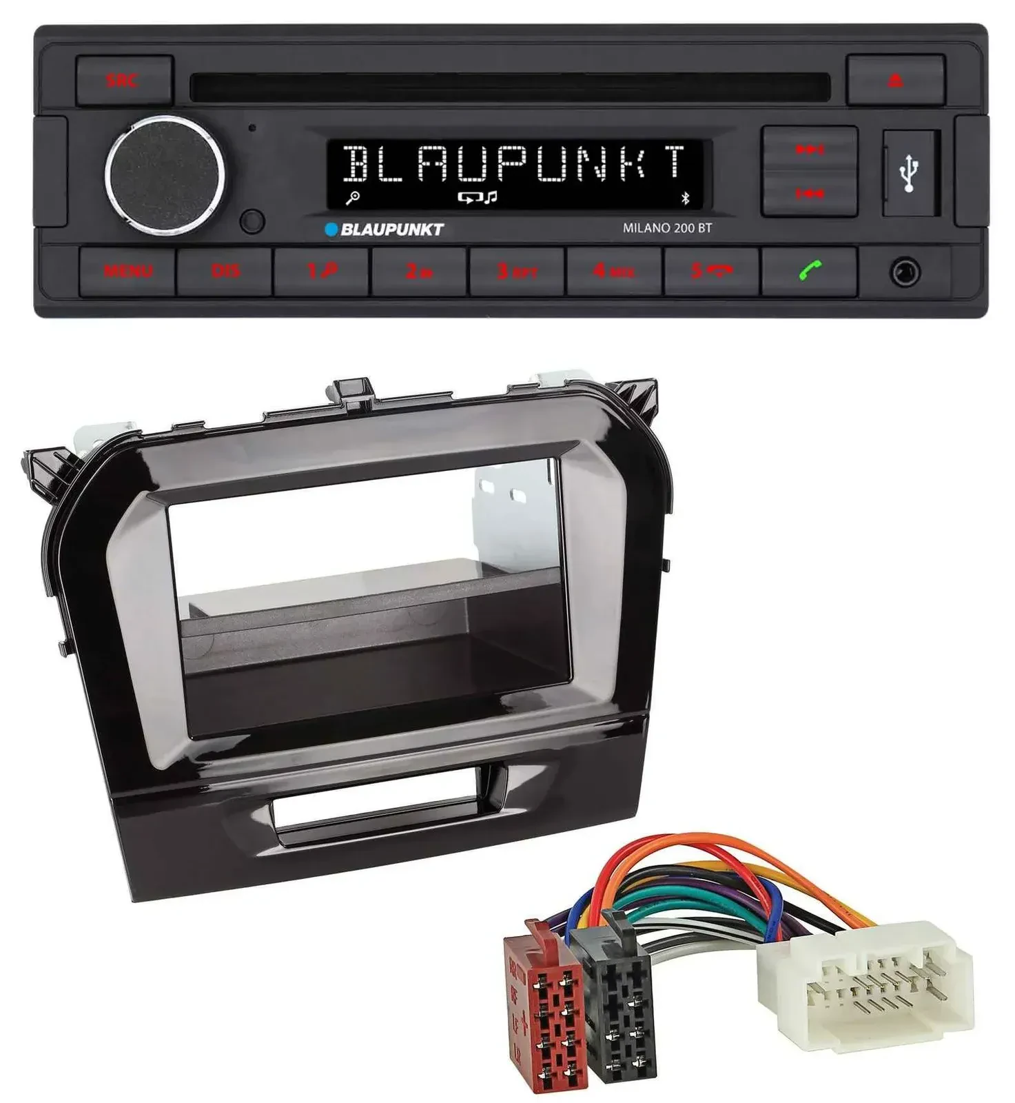 Blaupunkt MP3 USB CD Bluetooth AUX Autoradio für Suzuki Vitara (ab 2015)
