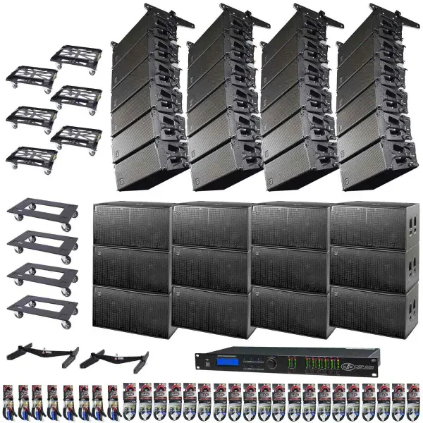 24x DAS Event 210A 10" Active Line Array Speakers & 12x 218A Dual 18" Subs