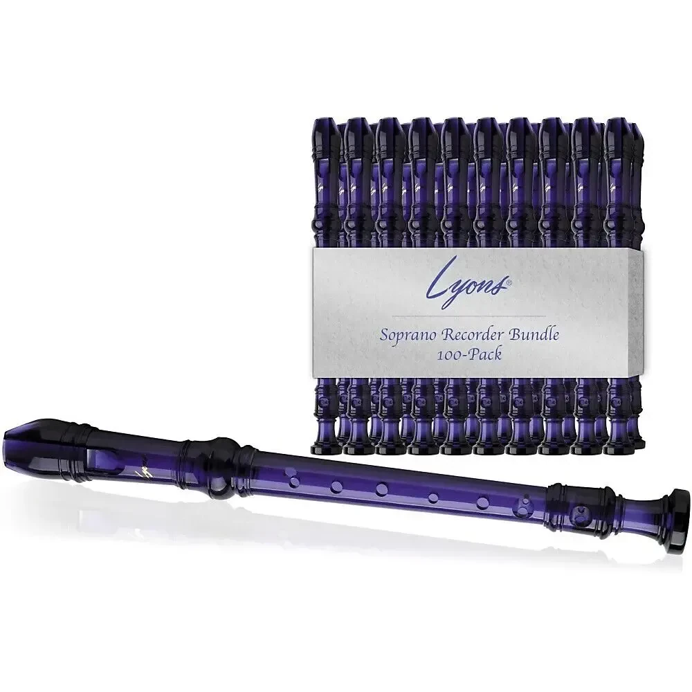 Блокфлейта Lyons Soprano Recorder Transparent Purple (100 штук)