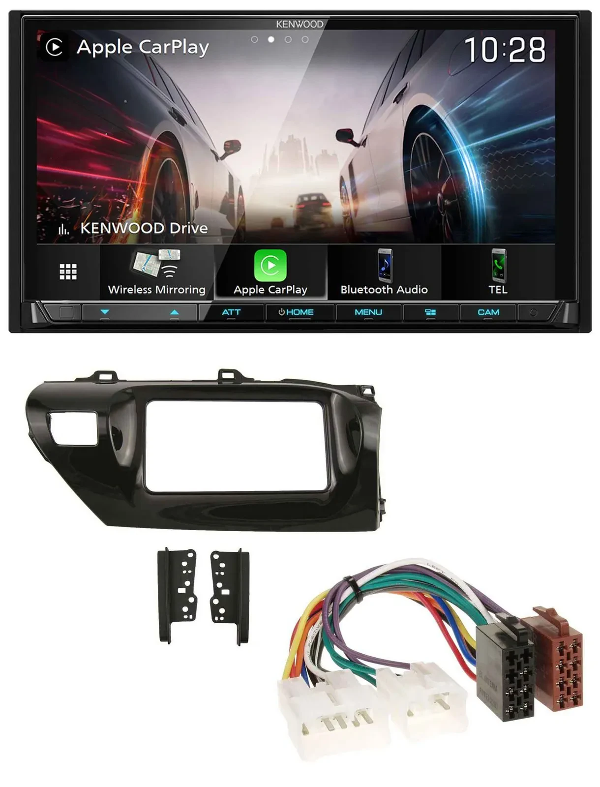Kenwood MP3 2DIN USB DAB Bluetooth Autoradio für Toyota Hilux (2015-2020)