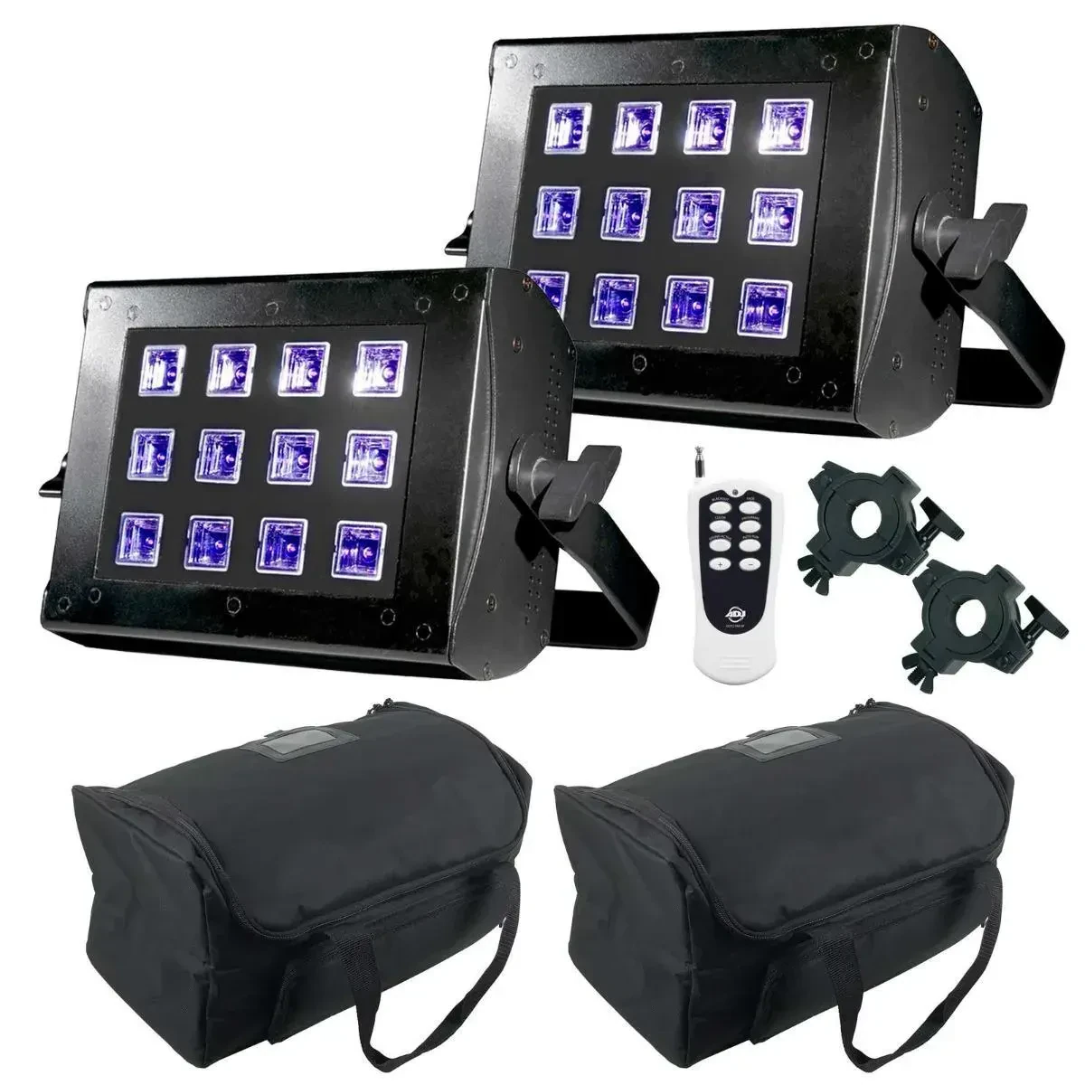 Ультрафиолетовый светильник American DJ UV Flood 36 LED UV Blacklight с аксессуарами (пара)