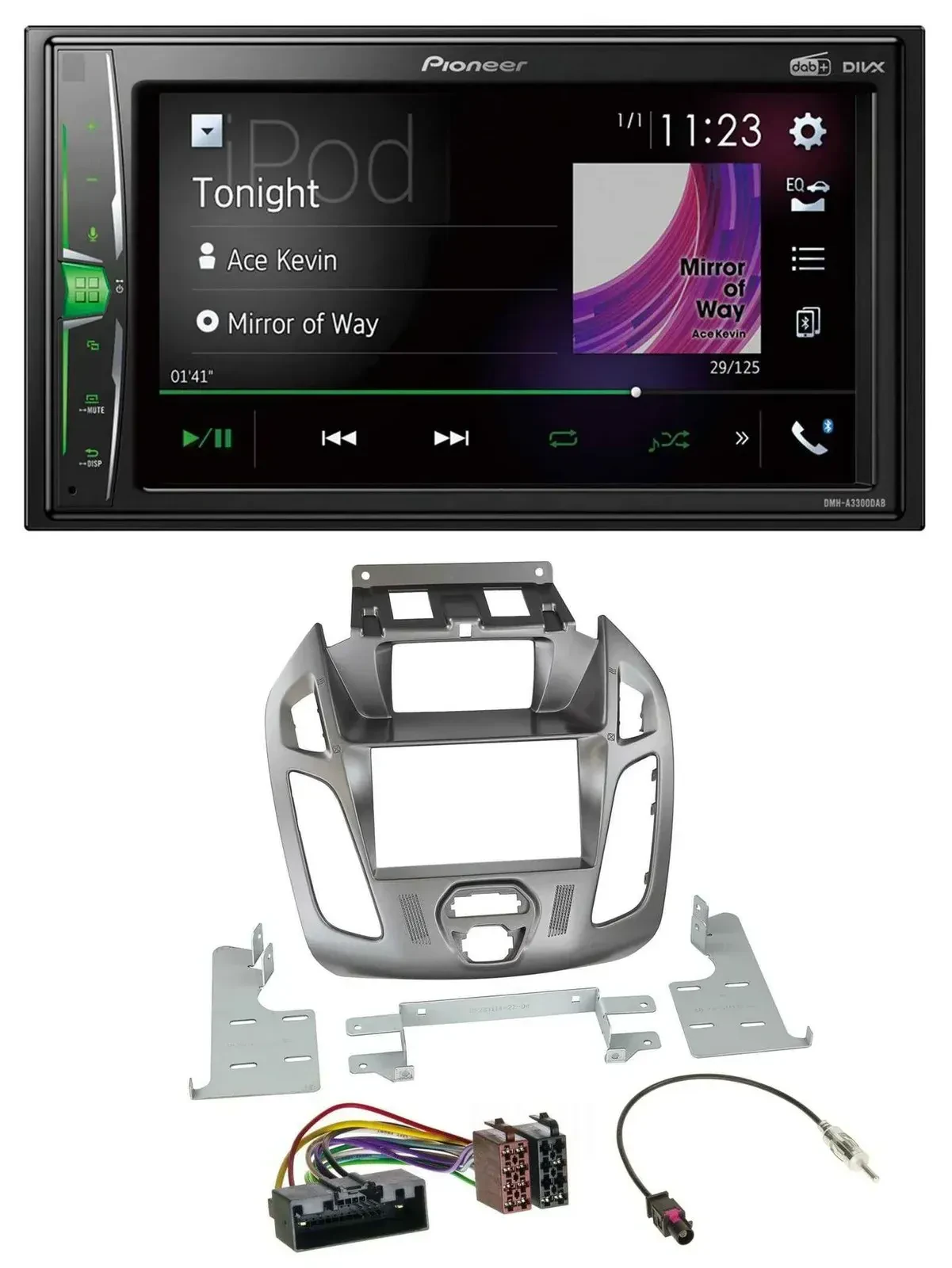Автомагнитола Pioneer 2-DIN DAB USB Bluetooth для Ford Transit (2012–2018)