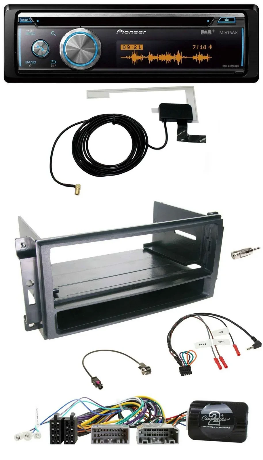 Pioneer Bluetooth DAB Lenkrad USB CD Autoradio für Chrysler Dodge Jeep