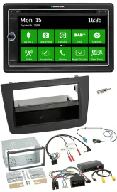 Blaupunkt Bluetooth 2DIN Lenkrad DAB USB TMC Navigation für Alfa Romeo Mito 14-1