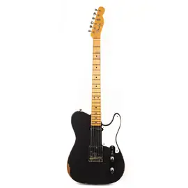 Электрогитара Fender Custom Shop Roasted Pine Double Esquire Relic Faded Aged Black