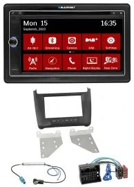Blaupunkt Bluetooth DAB 2DIN USB DVD MP3 Autoradio für VW Polo (ab 14) schwarz