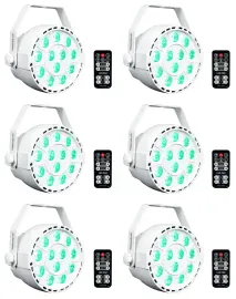 Светодиодный прибор Rockville RockPAR TRI LED RGB Compact White (6 штук)