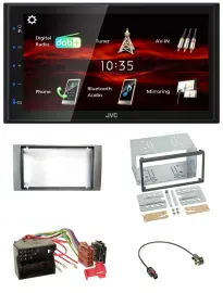 JVC USB Bluetooth MP3 DAB 2DIN Autoradio für Ford Kuga Fusion Transit 05-12 silb