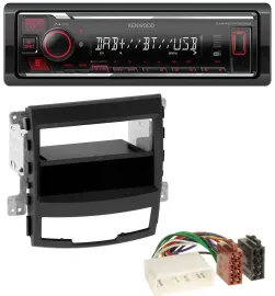Автомагнитола для SsangYong Korando CK 2010–2013 Kenwood MP3, Bluetooth, USB, DAB