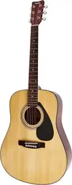 Акустическая гитара Yamaha F1HC Solid Top Folk Acoustic Guitar, Natural w/Hardshell Case