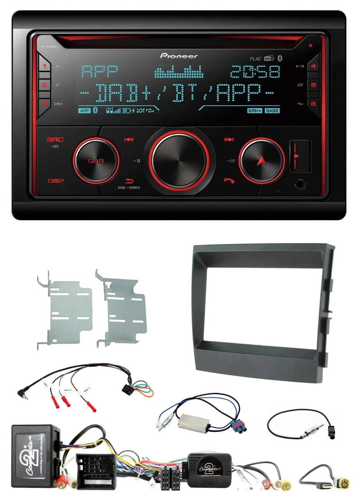 Pioneer 2DIN DAB Lenkrad Bluetooth USB CD Autoradio für Porsche Panamera MOST-So