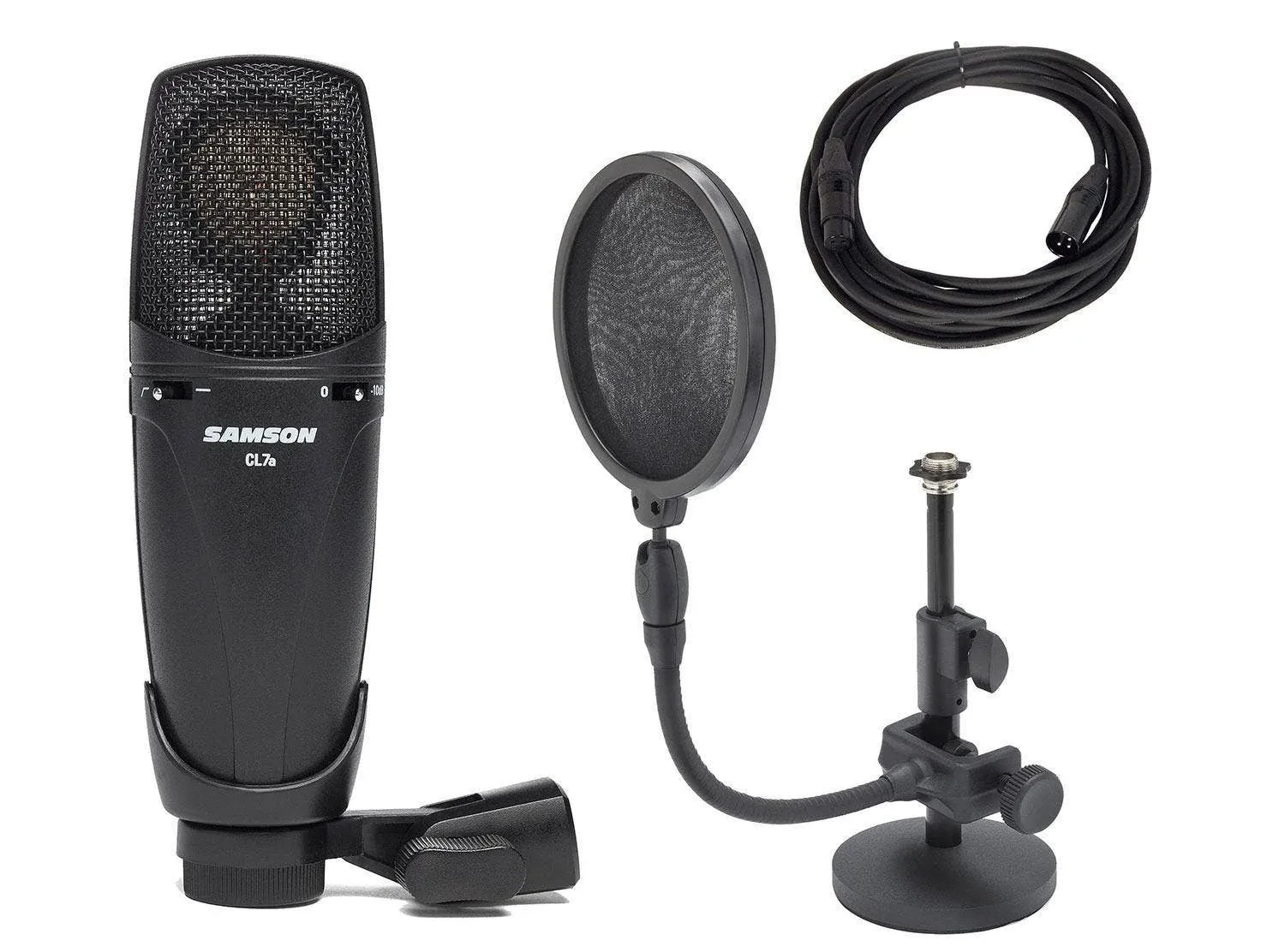 Samson Samson CL7a Condenser Microphone with Desktop Stand and XLR Cable