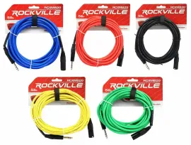 Коммутационный кабель Rockville RCXMB20 Multicolor 6.1 м (5 штук)