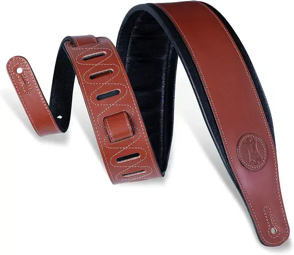 Ремень для гитары Levy's MSS1-WAL Veg-Tan Leather Guitar Strap Walnut