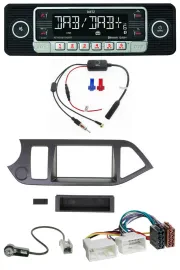 Автомагнитола для Kia Picanto (с 2011) Dietz MP3 DAB Bluetooth USB без Start-Stop