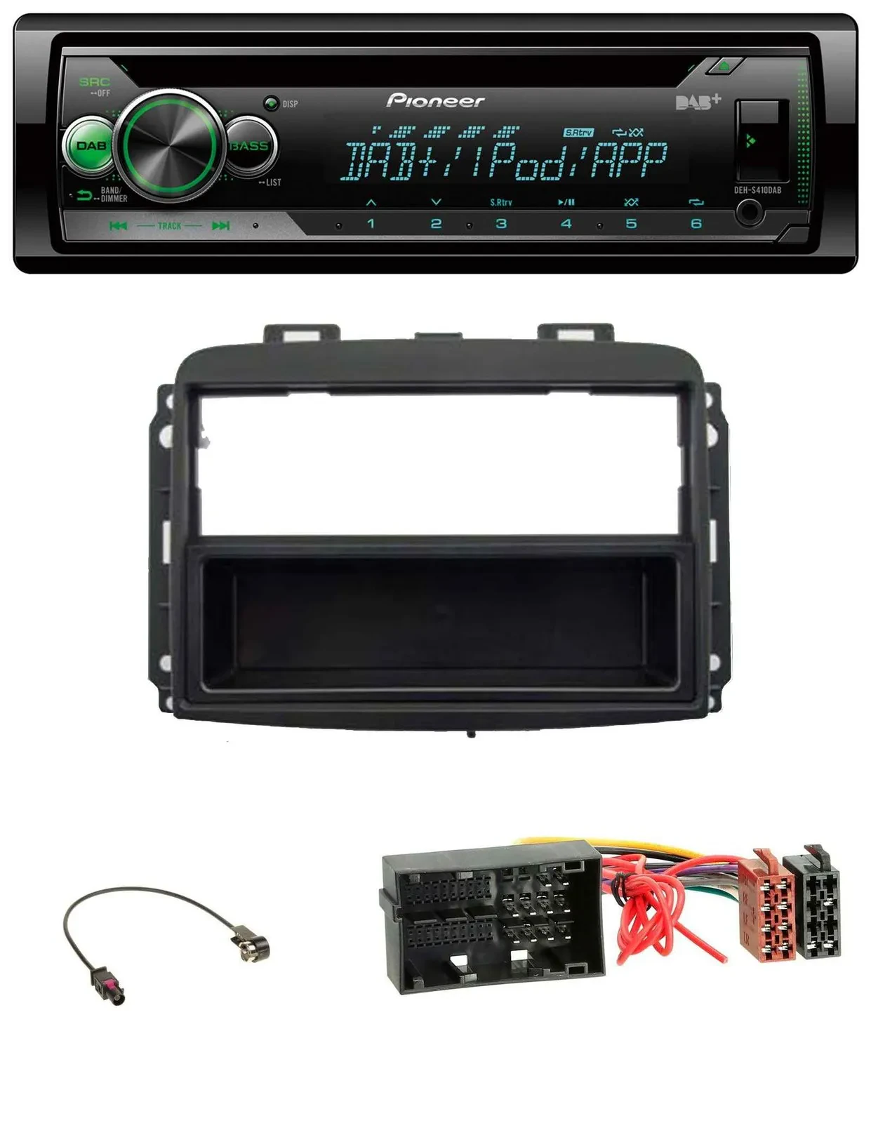 Автомагнитола для Fiat 500L (с 2012) Pioneer USB MP3 DAB AUX CD