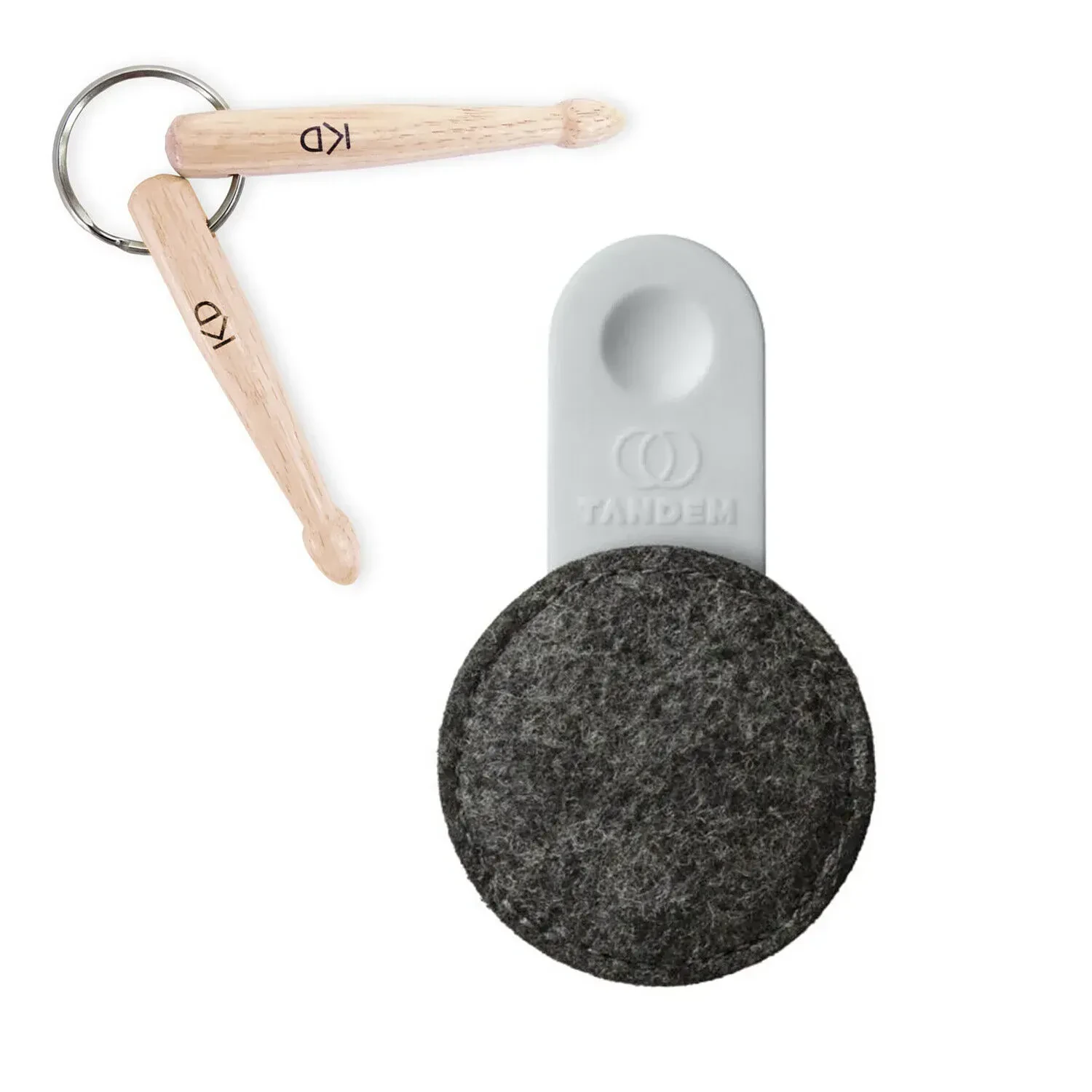 Демпфер для барабана Tandem Drums DR-F40 Grey с брелком