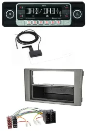 Dietz DAB Bluetooth USB MP3 Autoradio für Iveco Daily (06-14) dunkelgrau