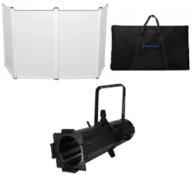 Chauvet DJ EVE E-100Z White Ellipsoidal LED DMX Gobo Projector Spot Light+Facade