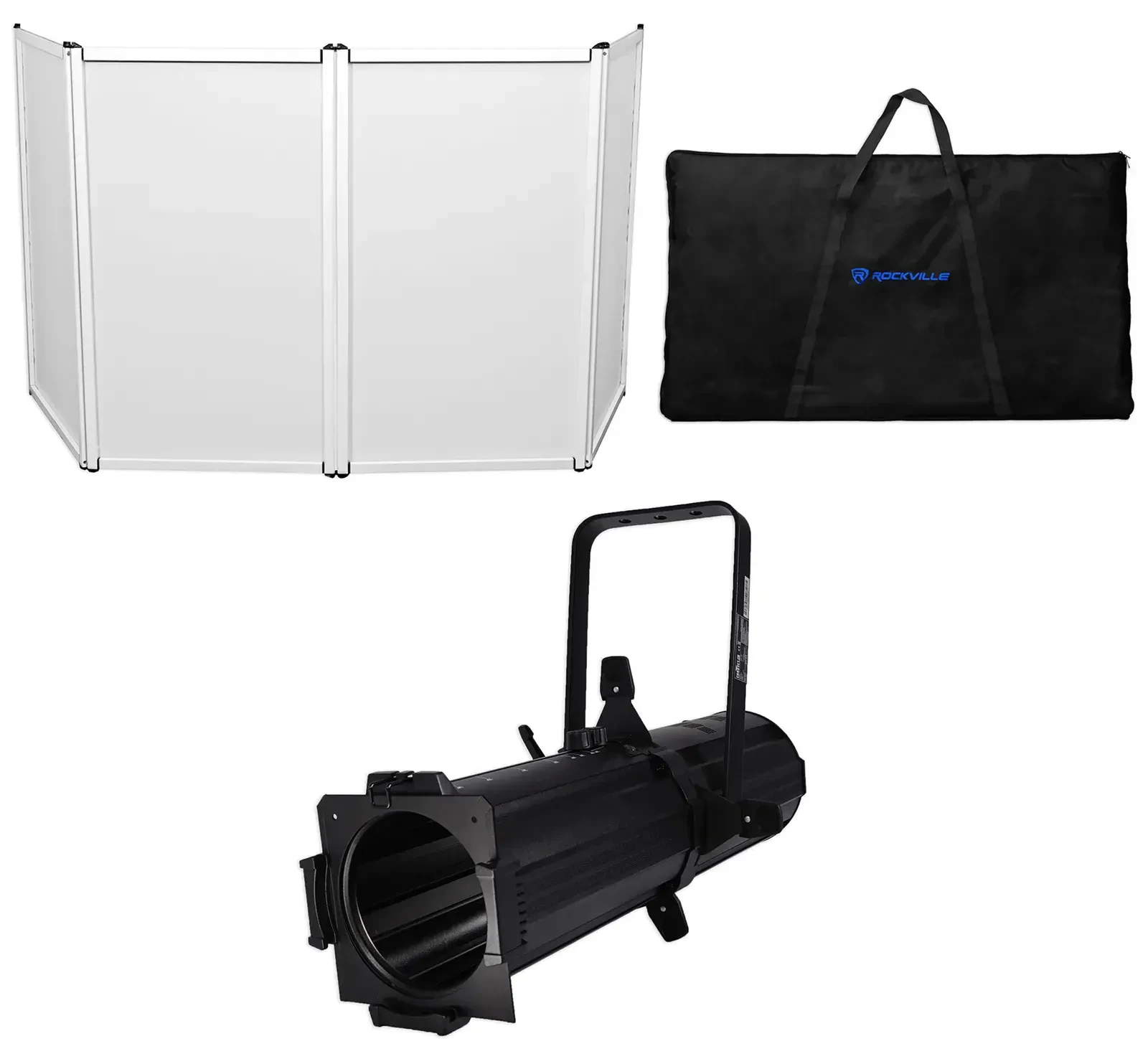 Прожектор профильный эллипсоидальный Chauvet DJ EVE E-100Z LED, DMX, белый (набор) с фасадом