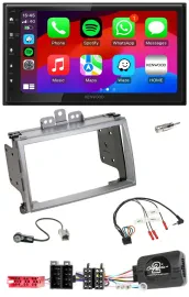 Kenwood Lenkrad USB DAB 2DIN Bluetooth Autoradio für Hyundai i20 2009-2012 silbe