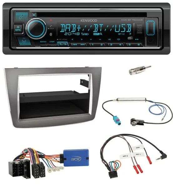 Kenwood Lenkrad Bluetooth DAB USB CD Autoradio für Alfa Romeo Mito 955 13-18 ISO