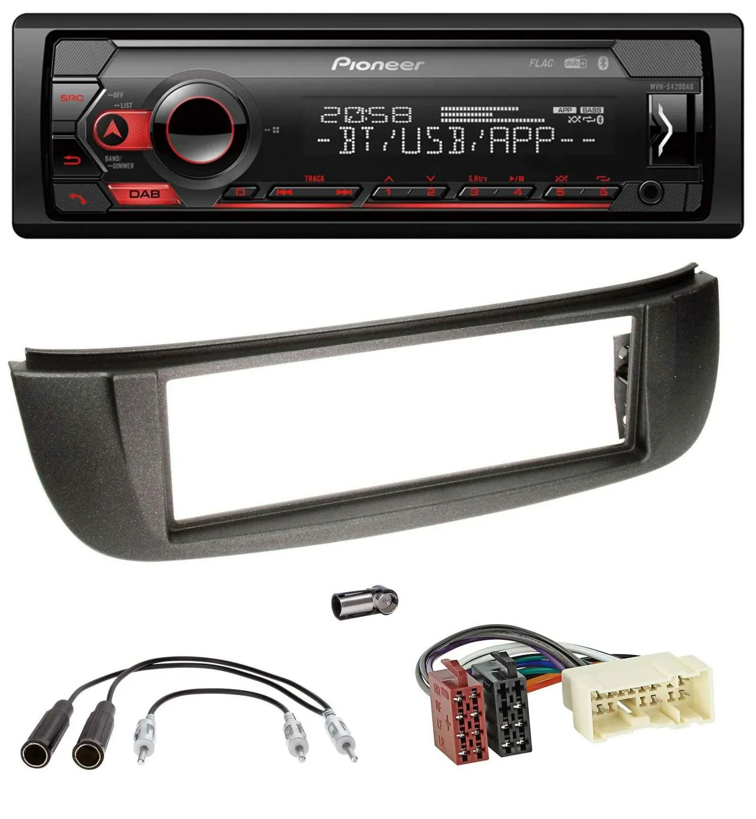 Pioneer MP3 USB DAB Bluetooth Autoradio für Nissan Almera Tino (2001-2004)