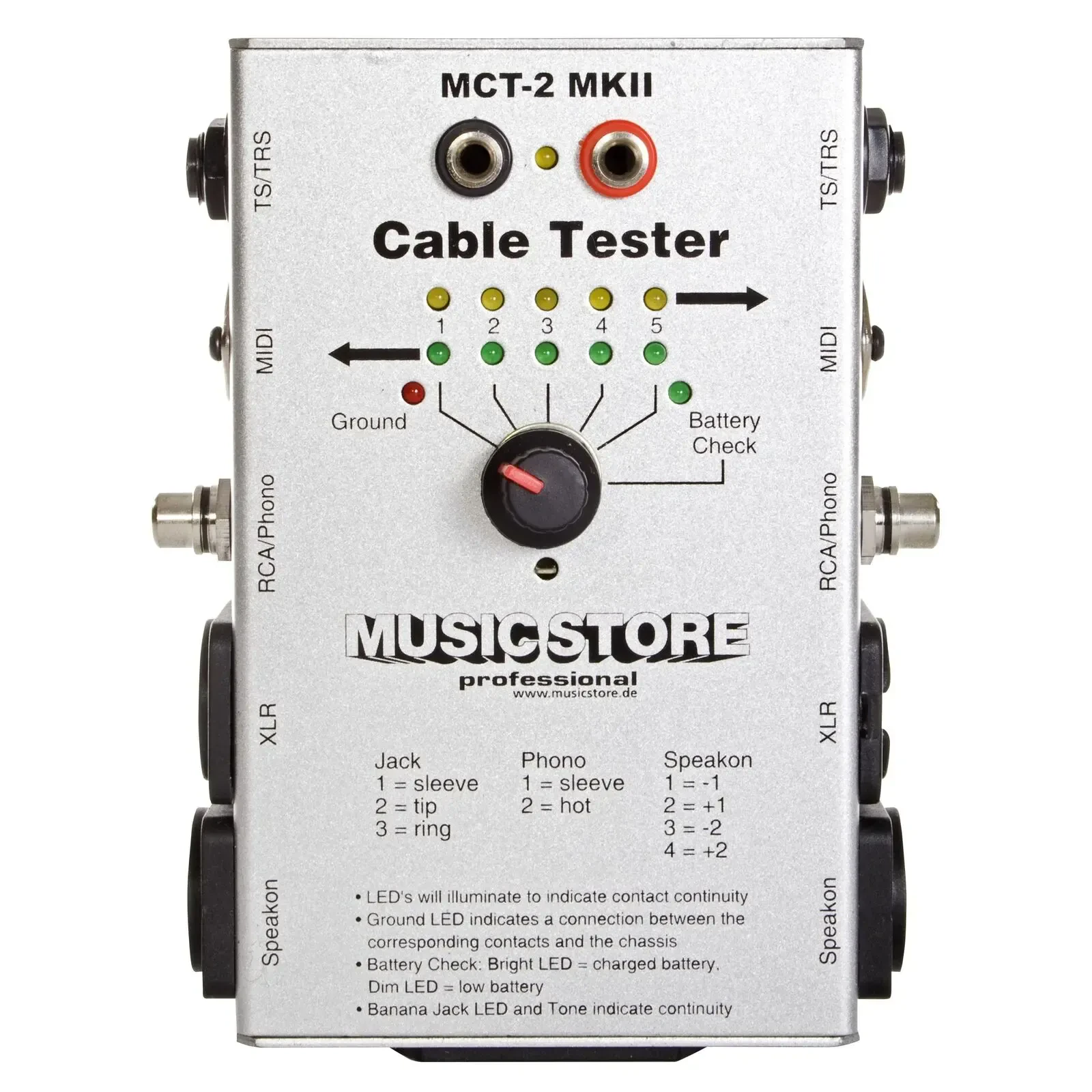 Кабельный тестер Music Store MCT-2 MKII