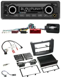 Blaupunkt Bluetooth DAB Lenkrad USB Autoradio für Mazda 3 2009-2013 Can-Bus