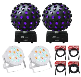Комплект светового оборудования American DJ STARBURST+(2) RockPAR50 WHT+Cables