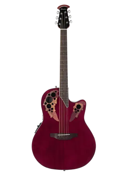 Электроакустическая гитара Ovation CE44-RR Celebrity Elite Mid Cutaway Ruby Red