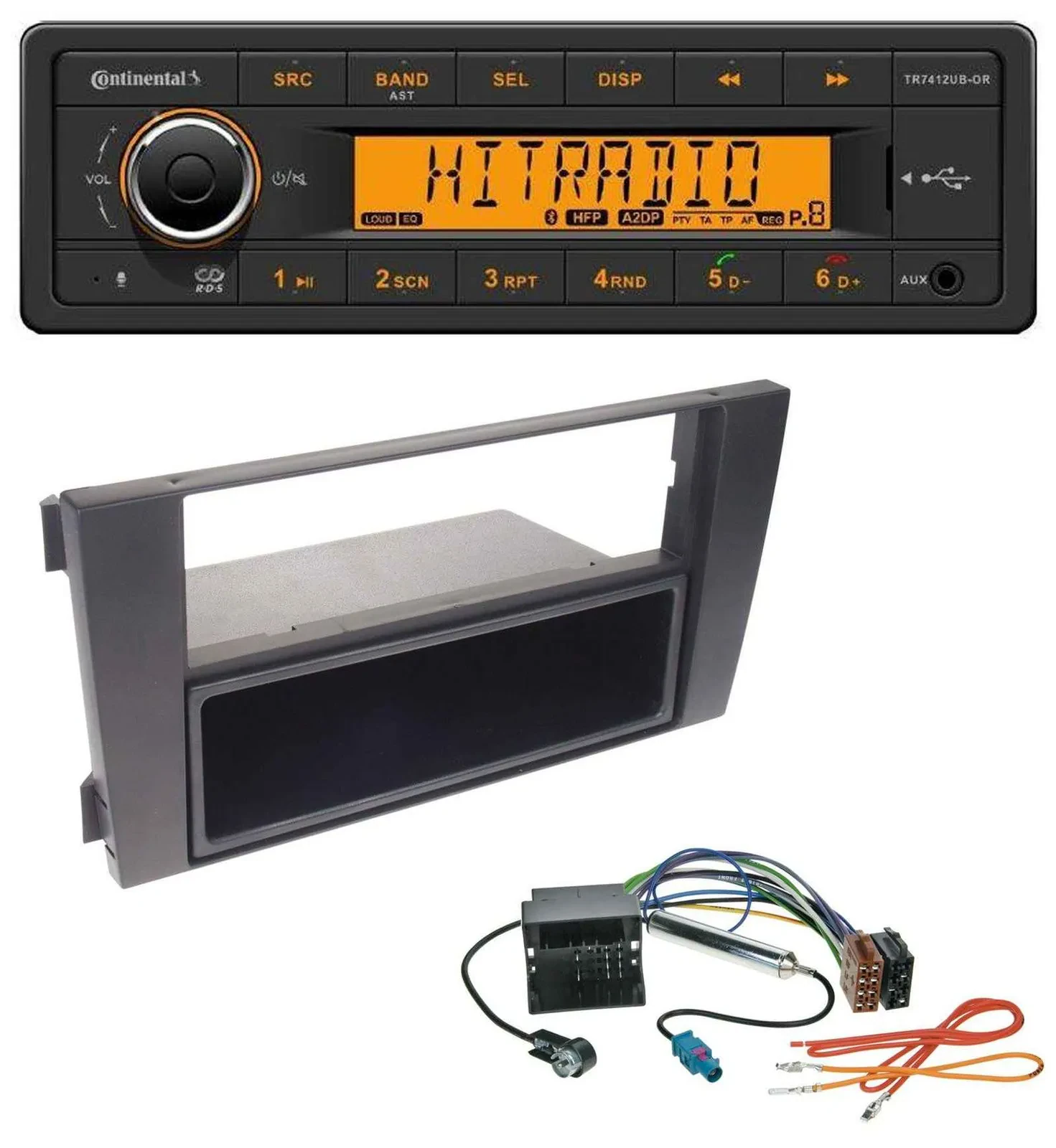 Continental MP3 Bluetooth AUX USB Autoradio für Audi A6 01-05 C5 Symphony Quadlo