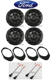 Ford F-250/F-350/F-450/F-550 2008-2010 Kicker 5.25" Front+Rear Speaker Kit